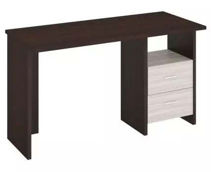 Компьютерный стол Парсиваль Т (77, 60, Прямые, Темное-светлое дерево, 100/130)