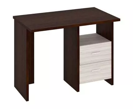Компьютерный стол Парсиваль Т (77, 60, Прямые, Темное-светлое дерево, 100/130)