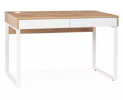 Компьютерный стол Реус дуб вотан / белый