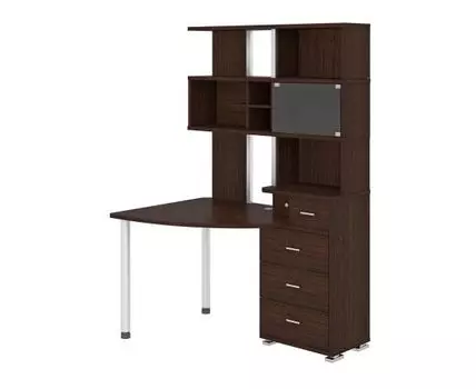 Компьютерный стол Саган (195.5, 89, Угловые, венге, 134.5)