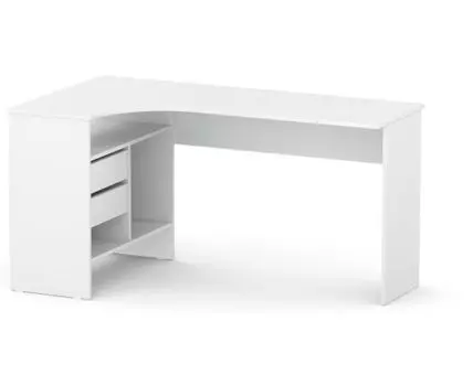 Компьютерный стол СПм-25 145х81х74 левый белый