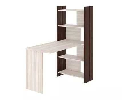 Компьютерный стол Турук (152, 70, Без тумбы, Прямые, Темное-светлое дерево, 132)