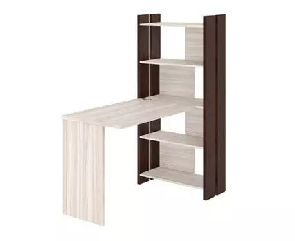 Компьютерный стол Турук (152, 70, Без тумбы, Прямые, Темное-светлое дерево, 132)