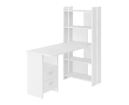 Компьютерный стол Турук (152, 70, С тумбой, Прямые, Белый, 132)