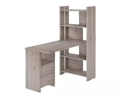 Компьютерный стол Турук (152, 70, С тумбой, Прямые, Светлое дерево, 132)