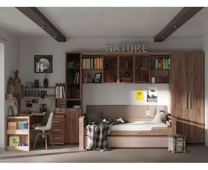 Комплект детской мебели Натура (230, 111.5, 80х190 см, Для двоих, Светлое дерево, 466.9)