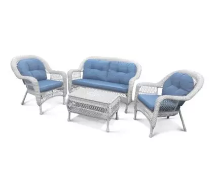 Комплект для отдыха (белый, синий)