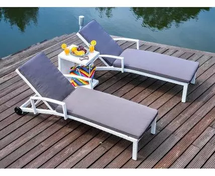Комплект для отдыха MILANO с шезлонгами (Белый)