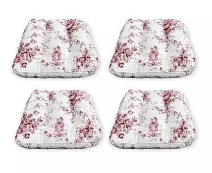 Комплект из 4 подушек-сидушек на