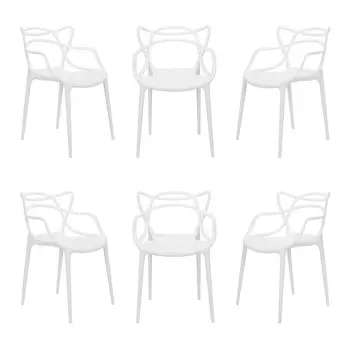 Комплект из 6-ти стульев Masters белый