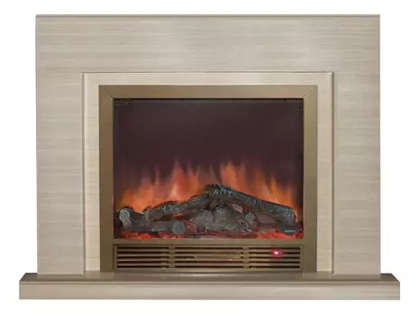 Комплект из электрокамина напольного и портала (133x40x106.2 см) Астория Delux Sharm 33 BR АС000004