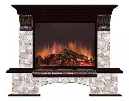 Комплект из электрокамина напольного и портала (143.5х42х108.5 см) Бостон К Арбат Arte 28 БКА00066