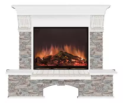 Комплект из электрокамина напольного и портала (126х42х109 см) Бостон К ГЦ Arte 23 БКА00020