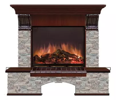 Комплект из электрокамина напольного и портала (126х42х109 см) Бостон К ГЦ Arte 23 БКА00018