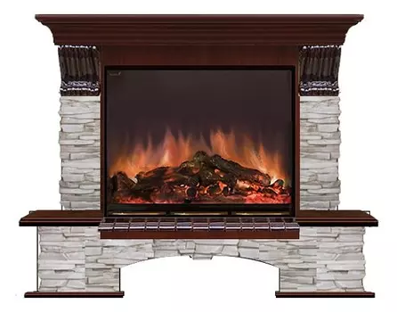 Комплект из электрокамина напольного и портала (143.5х42х108.5 см) Бостон К Мисхор Arte 28 БКА00088