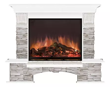 Комплект из электрокамина напольного и портала (143.5х42х108.5 см) Бостон К Мисхор Arte 28 БКА00090