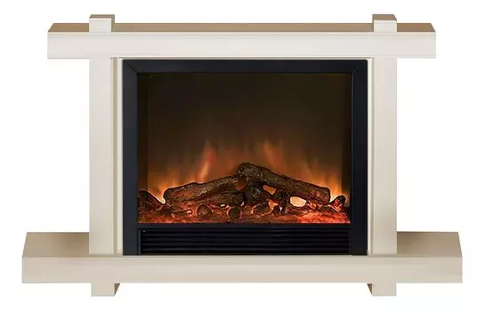 Комплект из электрокамина напольного и портала (154x35x101.5 см) Капри Delux Sharm 33 BL КАП00005