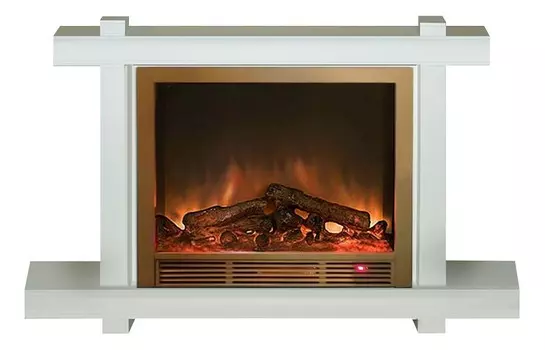 Комплект из электрокамина напольного и портала (154x35x101.5 см) Капри Delux Sharm 33 BR КАП00008