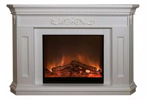 Комплект из электрокамина напольного и портала (164.5x39.5x111.5 см) Каролина Delux Arte 28 КАР00003