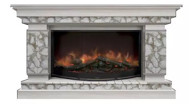 Комплект из электрокамина напольного и портала (143x45x82.5 см) Лорд Карелия Rondo 86 ЛО000019