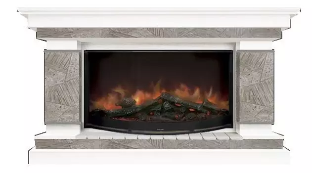 Комплект из электрокамина напольного и портала (143x45x82.5 см) Лорд Марсель Rondo 86 ЛО000025