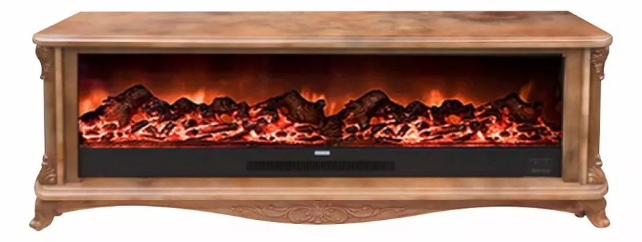 Комплект из электрокамина напольного и портала (155x35x63.1 см) Версаль царга Premier S130 ВЕЦМ00015