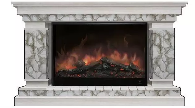 Комплект из электрокамина напольного и портала (143x45x82.5 см) Лорд Карелия Premier S10 ЛО000049