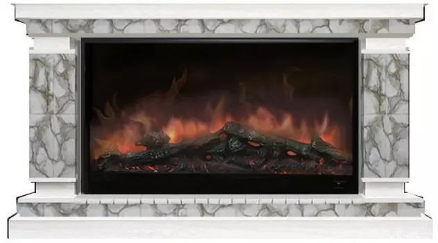 Комплект из электрокамина напольного и портала (143x45x82.5 см) Лорд Карелия Premier S14 ЛО000064