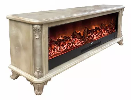 Комплект из электрокамина напольного и портала (155x35x63.1 см) Версаль царга Premier S130 ВЕМ000014