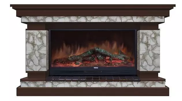 Комплект из электрокамина напольного и портала (143x45x82.5 см) Лорд Карелия Premier S86 ЛО000002