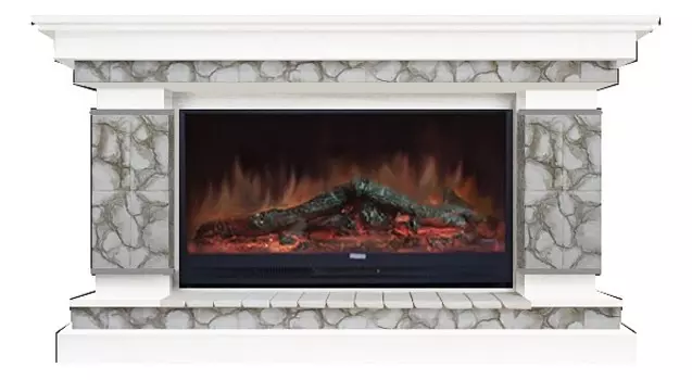 Комплект из электрокамина напольного и портала (143x45x82.5 см) Лорд Карелия Premier S86 ЛО000005