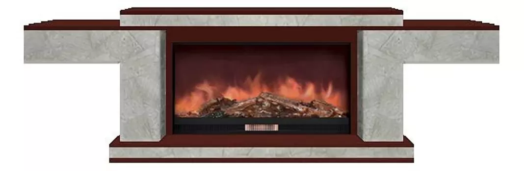 Комплект из электрокамина напольного и портала (217.5х41.5х70 см) Тауэр Марсель Premier S86 ТА000008