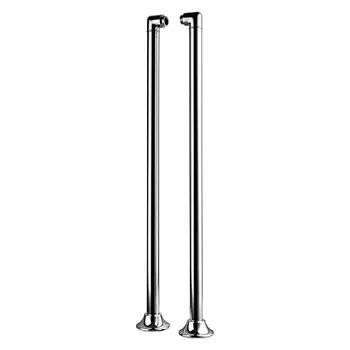 Комплект колонн 2 шт. для установки смесителя на пол ванны, хром
