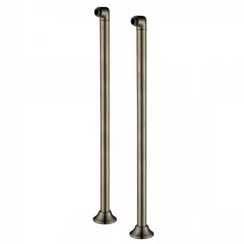 Комплект колонн 2 шт. для установки смесителя на пол ванны, бронза