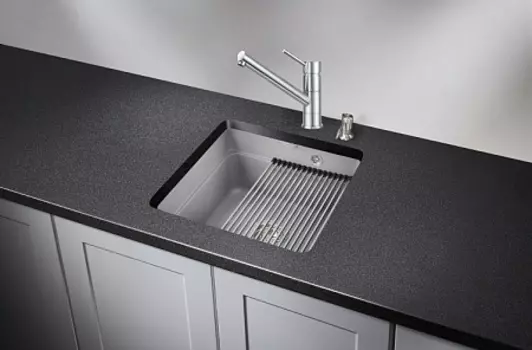 Комплект: Кухонная мойка Granula KS-4501U алюминиум + Смеситель Granula GR-0010 хром для кухни