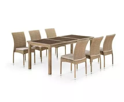 Комплект мебели (светло-коричневый)