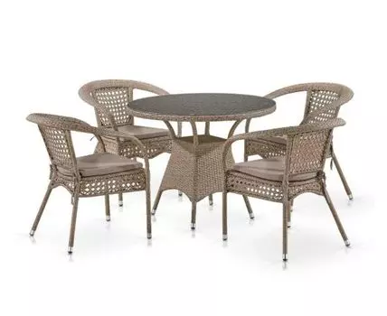 Комплект мебели (светло-коричневый)