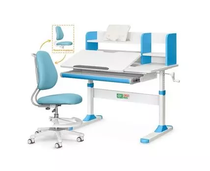 Комплект парта Ergokids TH-330 Blue + кресло Y-507 KBL (Голубой, 100)