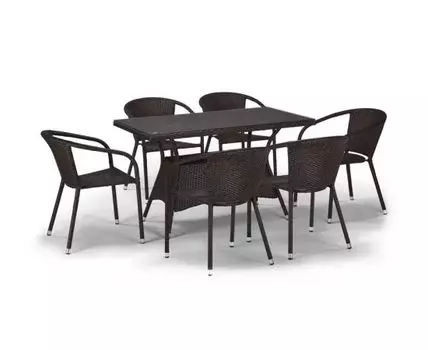 Комплект плетеной мебели (Коричневый)