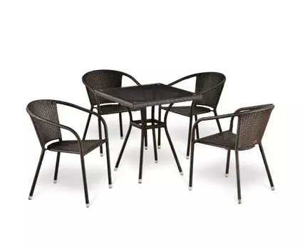 Комплект плетеной мебели (Коричневый)