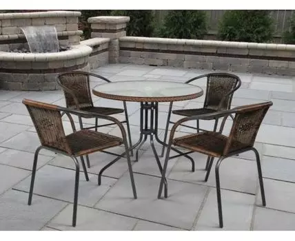 Комплект плетеной мебели Николь-1В (Коричневый, 13)