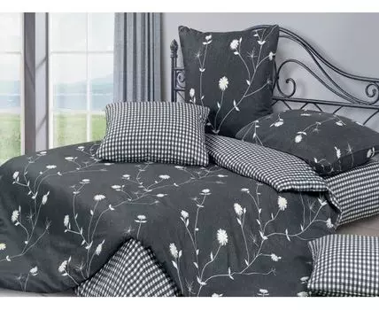 Комплект постельного белья Грасс (Черный)