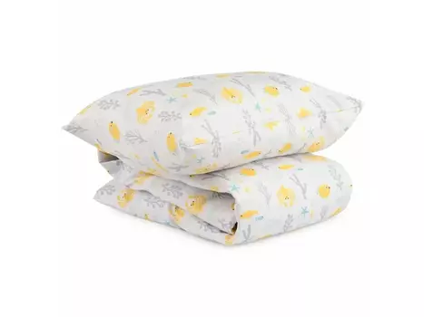 Комплект постельного белья из сатина с принтом Oceania world