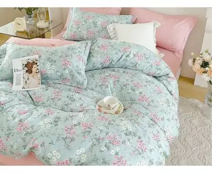 Комплект постельного белья Моник (Голубой)