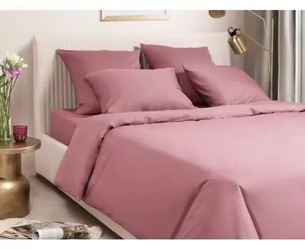 Комплект постельного белья Моноспейс сатин бузина (Розовый)