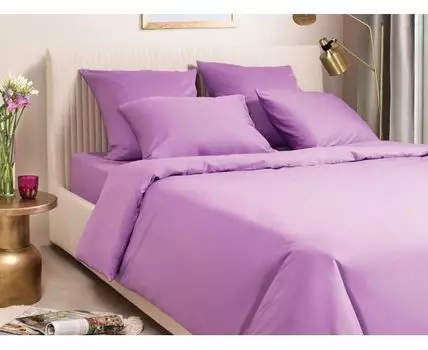 Комплект постельного белья Моноспейс сатин фиолетовый (Фиолетовый)