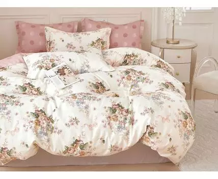 Комплект постельного белья Николь (Розовый)