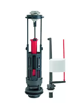 Комплект: Сливной двухрежимный механизм WIRQUIN One 3/6 L, заливной клапан Kompact, донный, пластик