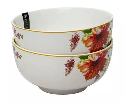 Комплект столовой посуды Акварельный букет 550 мл