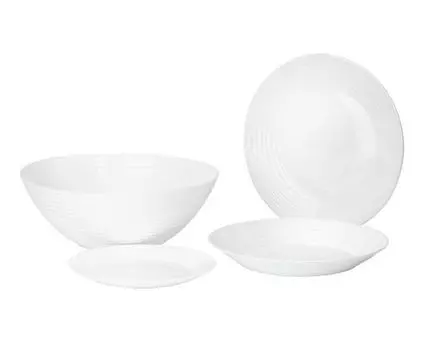 Комплект столовой посуды Арена 19 предметов (Белый)